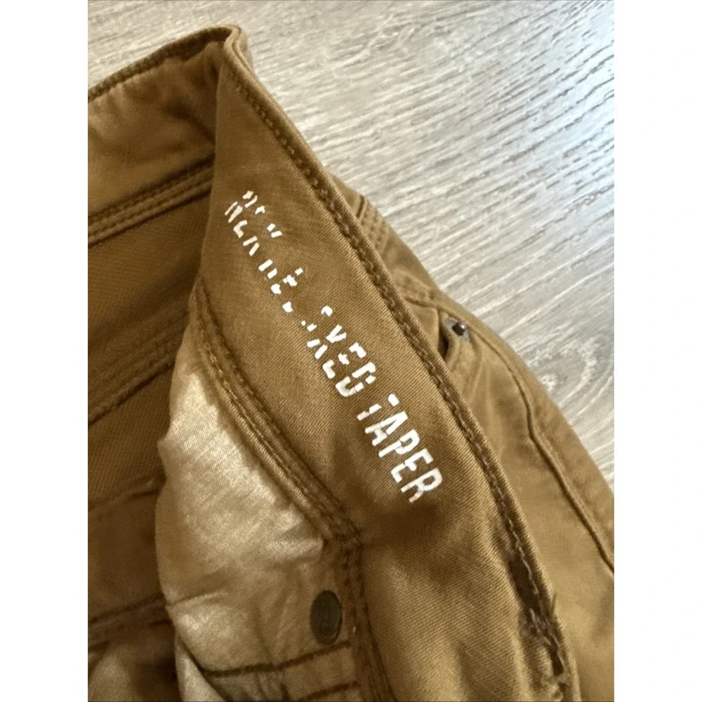 Duer DU/ER Mens Pants 34 X 32  Brown Relaxed Taper Jeans Five-Pocket Stretch